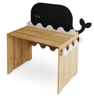 Whale desk - solid, oiled alder and pine wood