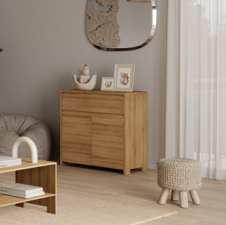 Silva dresser 90 - solid, lacquered alder wood