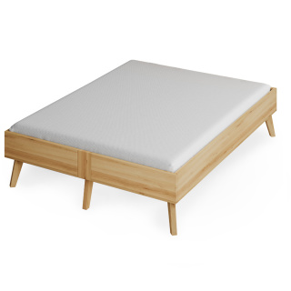 Dasos bed without a headboard - solid, oiled alder wood