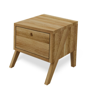 Arbaro night table - solid, oiled oak wood